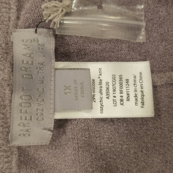 💕BAREFOOT DREAMS💕 CozyChic Ultra Lite Track Pants ~ Lavender Haze 1X NWT - Picture 7 of 11